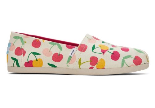 Alpargatas Toms Alpargata Cherries Creme | PT370-624