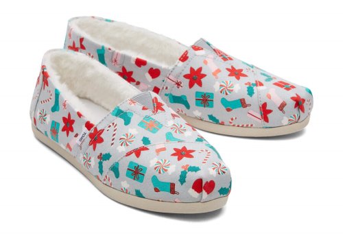 Alpargatas Toms Alpargata Deck the Halls Cinzentas | PT613-978