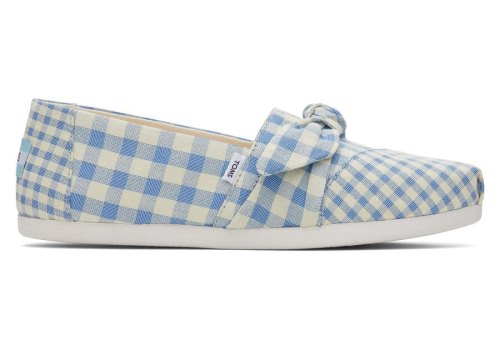 Alpargatas Toms Alpargata Gingham Azuis | PT322-252