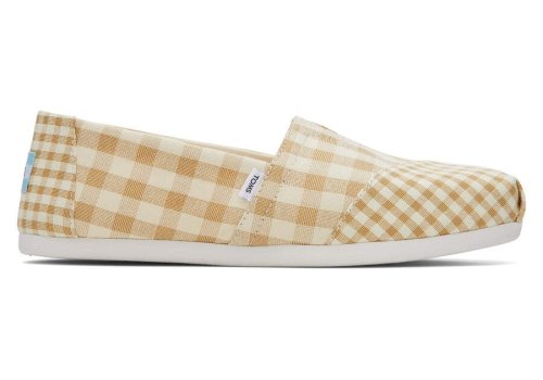 Alpargatas Toms Alpargata Gingham Marrom | PT540-728
