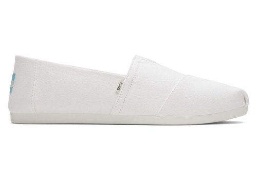 Alpargatas Toms Alpargata Recycled Algodão Lona Branco | PT358-726