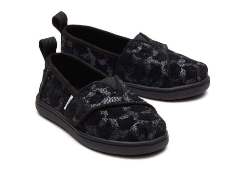 Alpargatas Toms Tiny Alpargata Cats Pretas | PT629-784