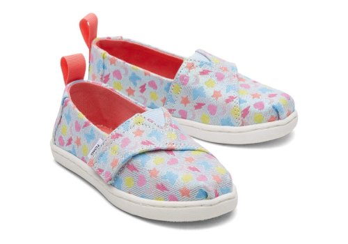 Alpargatas Toms Tiny Alpargata Glimmer Charms Azuis | PT170-874