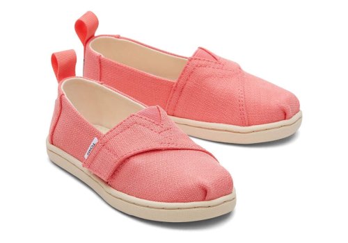 Alpargatas Toms Tiny Alpargata Refibra Tencel Textured Woven Coral | PT812-676