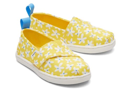 Alpargatas Toms Tiny Alpargata Sun Daisies Amarelas Laranja | PT802-463