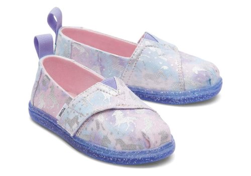 Alpargatas Toms Tiny Alpargata Unicorn Luz Roxo | PT138-224