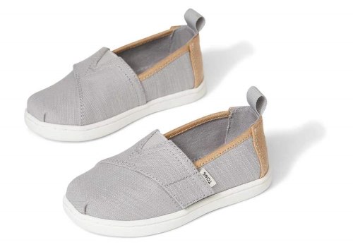 Alpargatas Toms Tiny Alpargata Woven Cinzentas | PT603-329