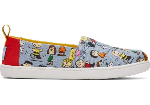 Alpargatas Toms X Peanuts® Youth Alpargata Azuis | PT415-715