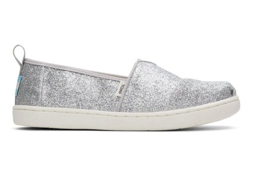 Alpargatas Toms Youth Alpargata Glimmer Prateadas | PT856-829