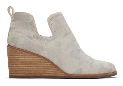 Botins Toms Kallie Wedge Bootie Camufladas | PT579-070