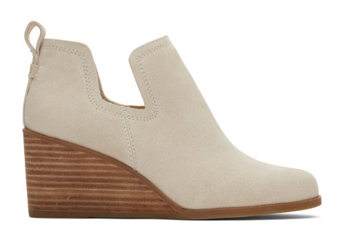 Botins Toms Kallie Wedge Bootie Creme | PT312-364