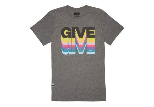 Camiseta Toms Give Tee Cinzentas Escuro | PT458-684