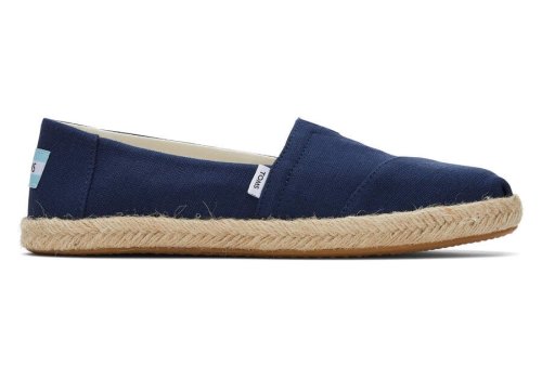 Espadrilles Toms Alpargata Recycled Algodão Rope Espadrille Azul Marinho | PT683-340