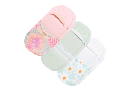 Meias Toms Ultimate No Show Socks Daisy Tie Dye 3 Pack Multicoloridas | PT660-158