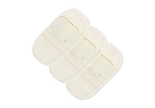 Meias Toms Ultimate No Show Socks Off-White 3 Pack Bege | PT914-515