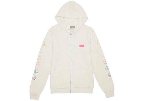 Moletom Com Capuz Toms Icon Zip Hoodie Branco | PT053-214