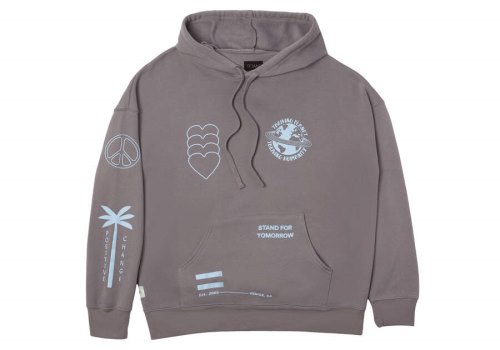Moletom Com Capuz Toms Multi Gráficas Fleece Hoodie Cinzentas Multicoloridas | PT621-593
