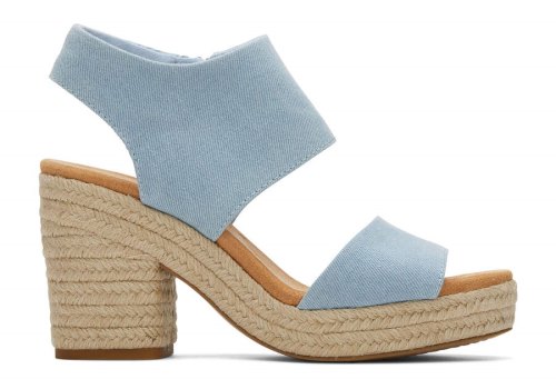 Sandalias Toms Majorca Rope Plataforma Sandal Azuis | PT534-427