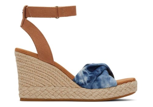 Sandalias Toms Marisela Wedge Sandal Azul Marinho | PT608-626