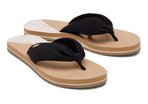 Sandalias Toms Piper Flip Flop Pretas | PT786-439