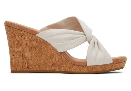 Sandalias Toms Serena Wedge Sandal Bege | PT826-654