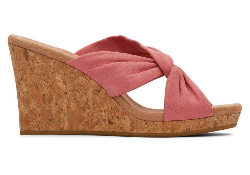 Sandalias Toms Serena Wedge Sandal Rosa | PT111-773