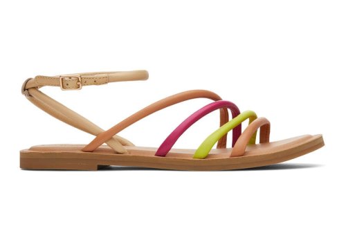 Sandalias Toms Willa Sandal Laranja Multicoloridas | PT769-305