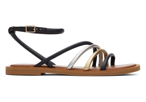 Sandalias Toms Willa Sandal Pretas Multicoloridas | PT861-906