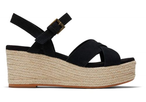 Sandalias Toms Willow Plataforma Sandal Pretas | PT230-164
