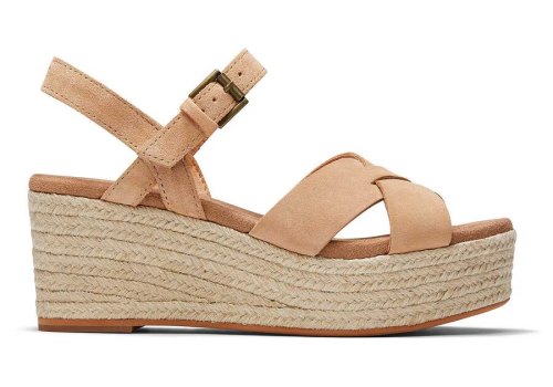 Sandalias Toms Willow Plataforma Sandal Marrom | PT557-499
