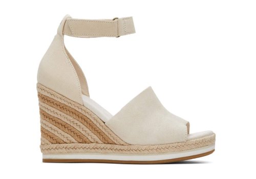 Sapato Salto Alto Toms Marisol Wedge Heel Bege | PT196-691