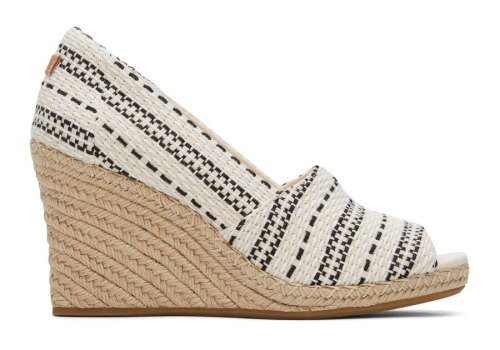 Sapato Salto Alto Toms Michelle Wedge Heel Metal Bege | PT410-878