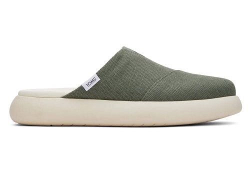 Sapatos Mules Toms Mallow Mule Heritage Lona Verdes | PT259-467