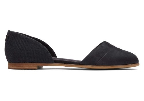 Sapatos Rasos Toms Jutti D'Orsay Rasos Pretas | PT960-057