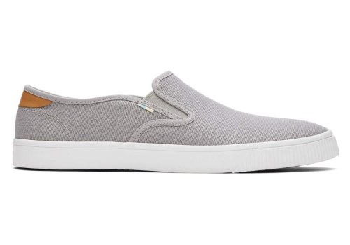 Slip On Toms Baja Slip On Cinzentas Escuro | PT635-377