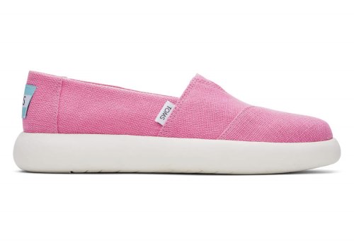 Slip On Toms Mallow Heritage Lona Rosa | PT408-677