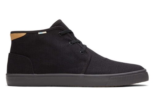 Tenis Toms Carlo Medio Sneaker Pretas | PT345-030