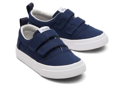 Tenis Toms Tiny Fenix Double Alças Lona Azul Marinho | PT423-134